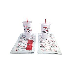 Two 2026 Chick-Fil-A Doodles Collector Cup 1st In Series Reusable Classic Cup